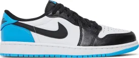 Exclusive Air Jordan 1 Low OG Dark Powder Blue Sneakers - Premium Limited Edition Mens Shoes