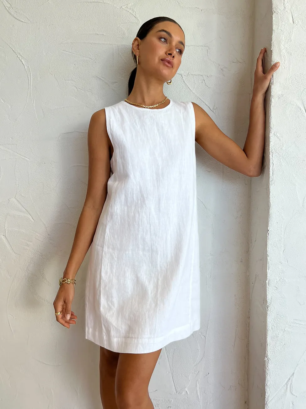 Assembly Label Piper Dress in White