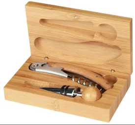 Bamboo 2-Piece Wine Tool Set