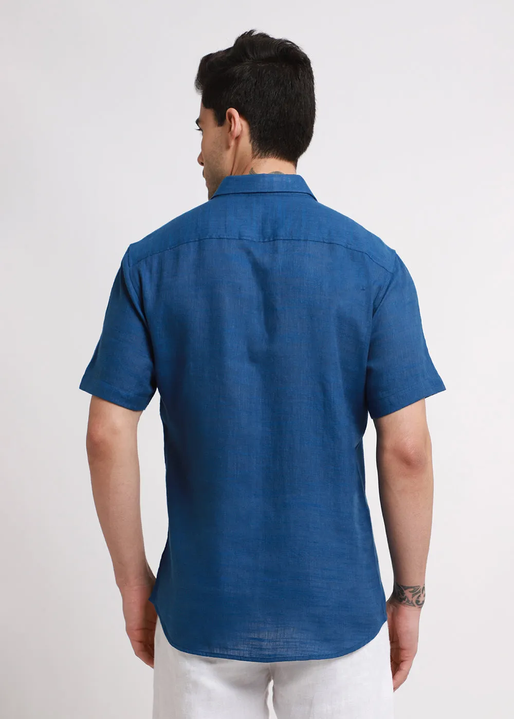 Batiste Blue Topaz Linen shirt