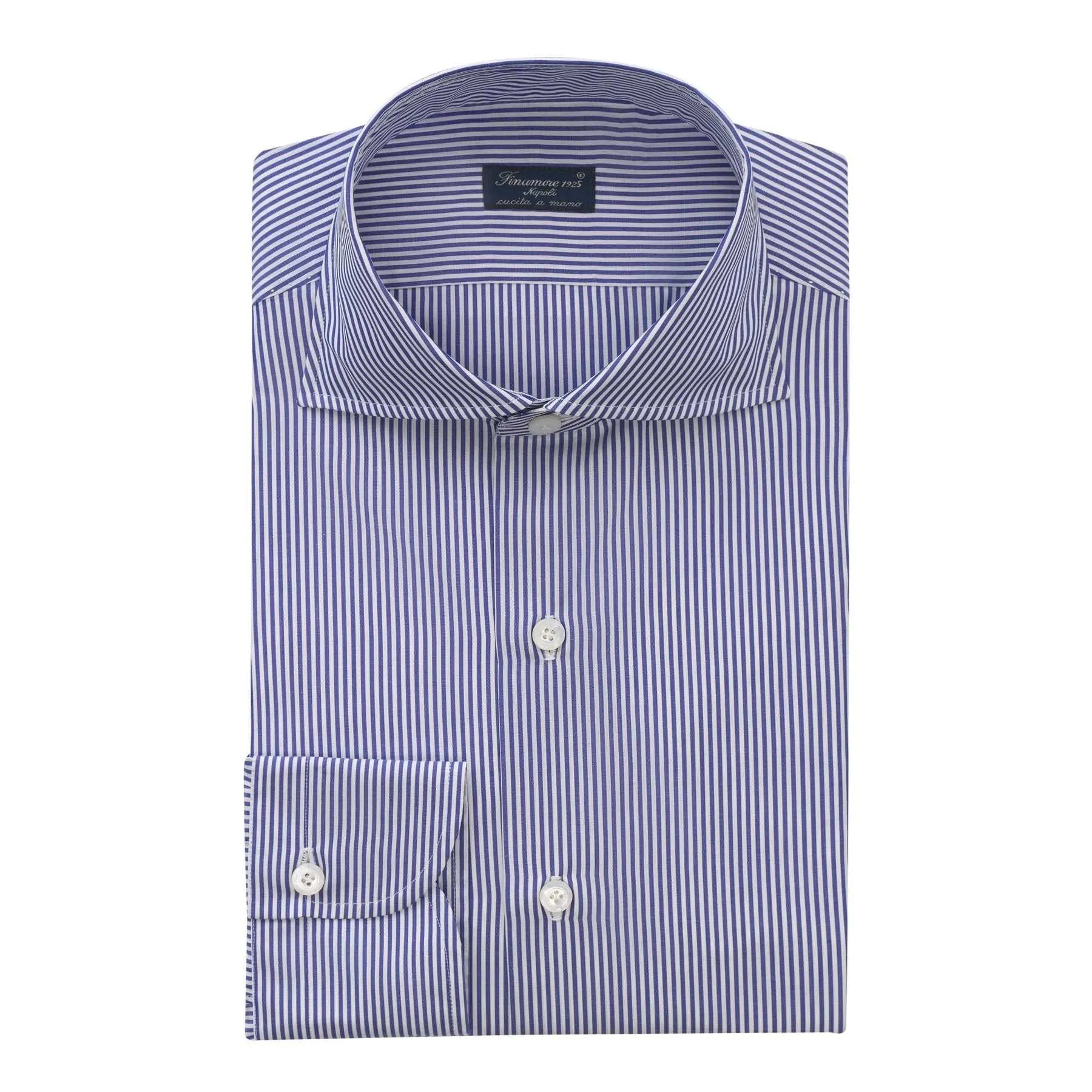 Bengal-Stripe Cotton Shirt in Blue