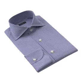 Bengal-Stripe Cotton Shirt in Blue