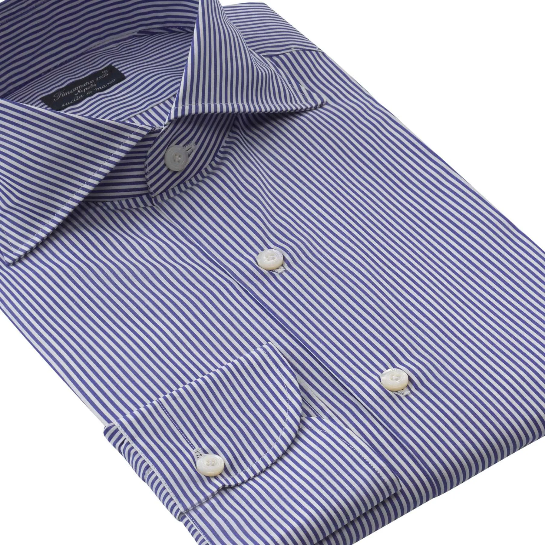 Bengal-Stripe Cotton Shirt in Blue