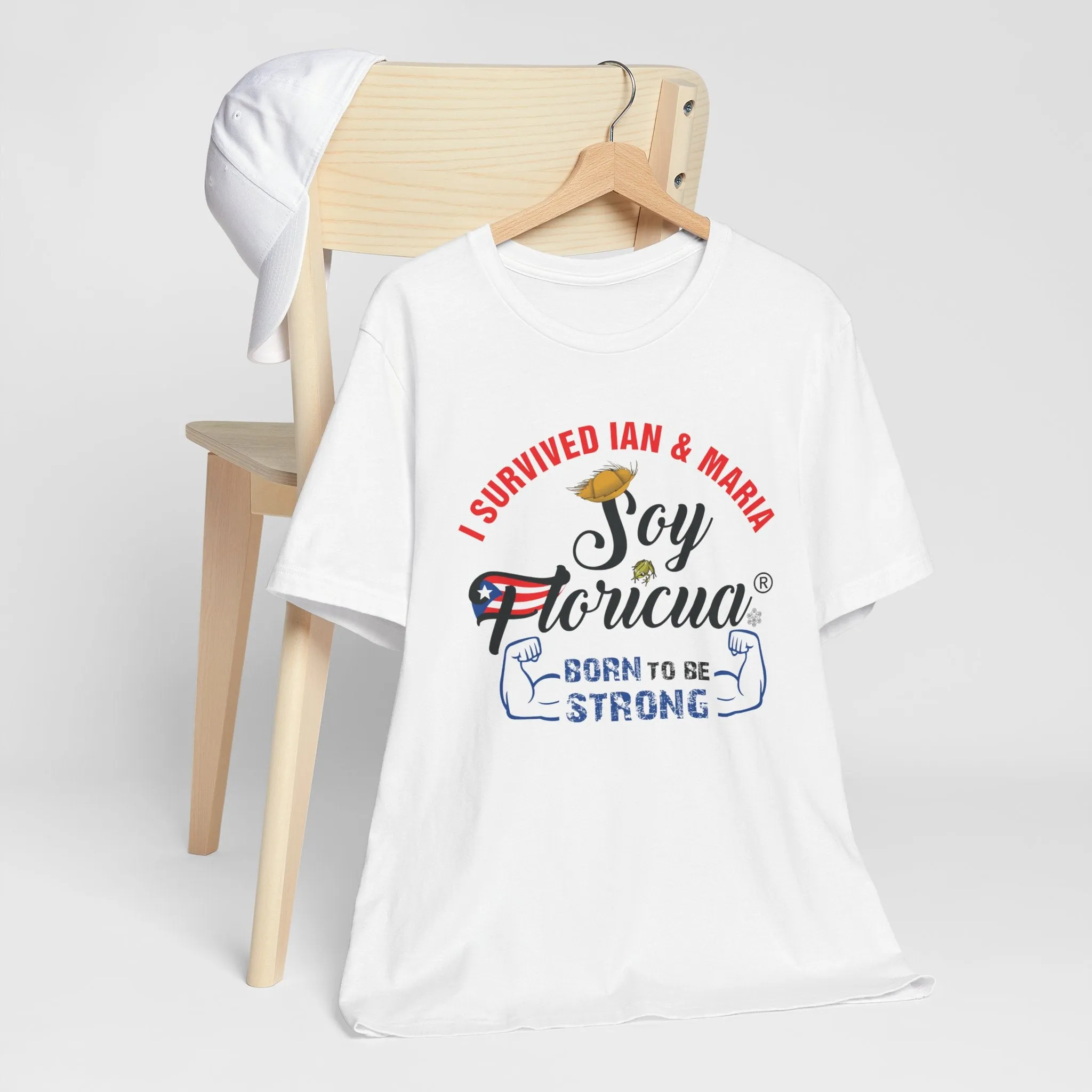 BORN TO BE STRONG SOY FLORICUA BRAND Unisex Shirt Diaspora 4everBoricua™️