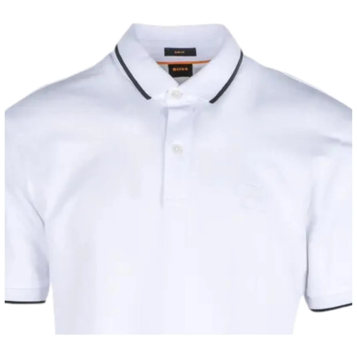 BOSS Passertip White Slim Fit Polo Shirt