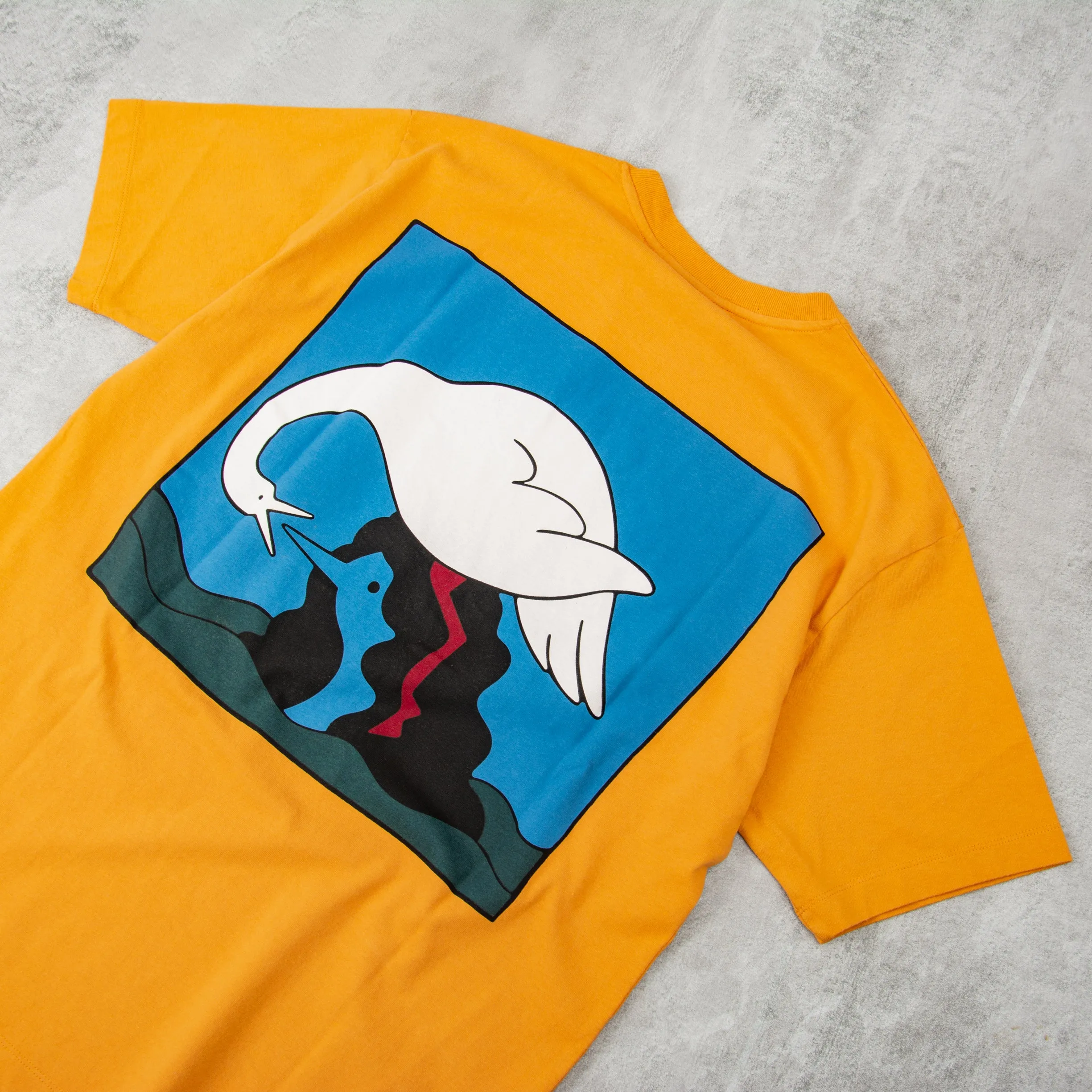 By Parra Swan To The Face Tee - Ocher