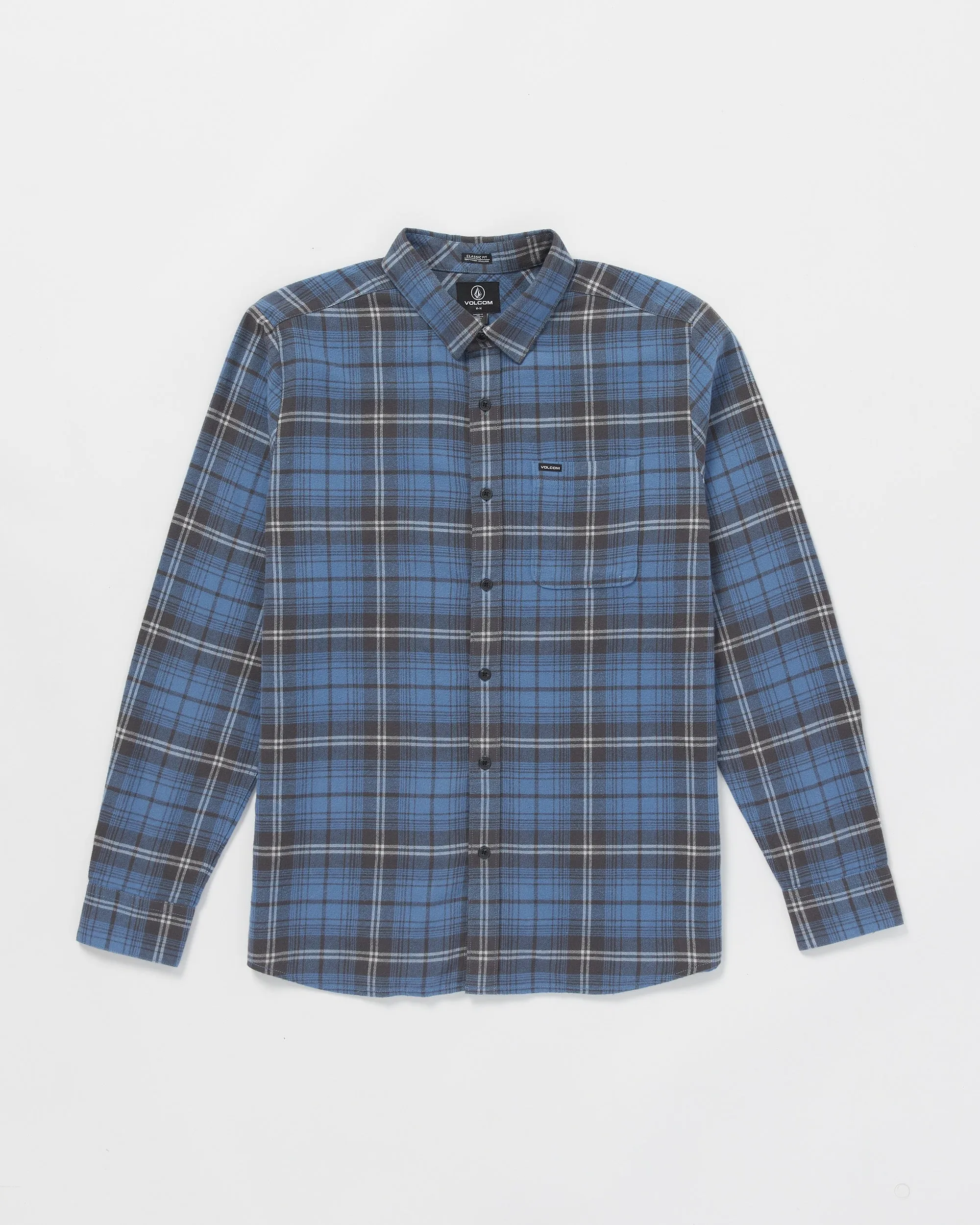 Caden Plaid Long Sleeve Shirt - Blueberry