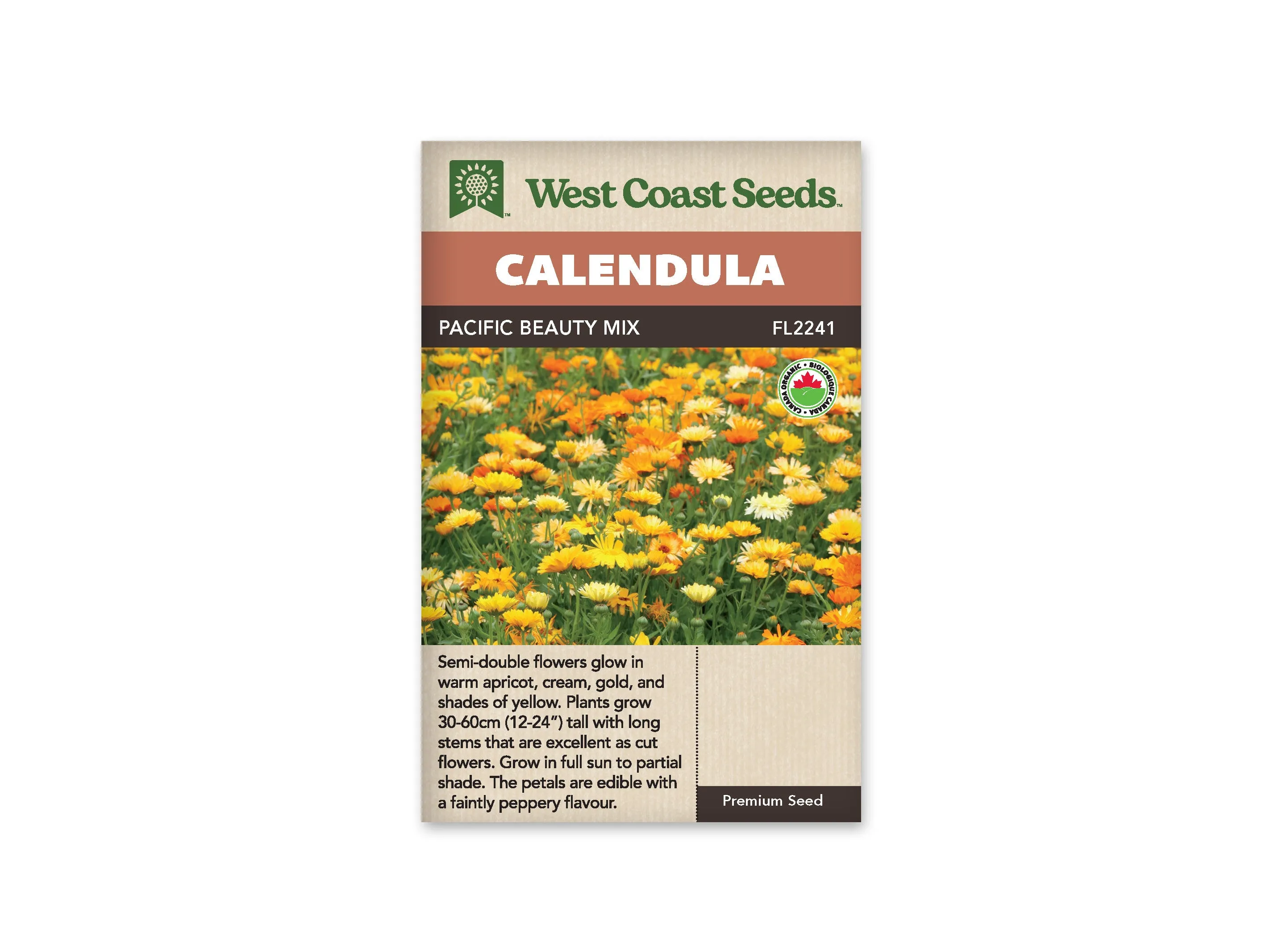 Calendula - Pacific Beauty Mix Organic (Seeds)