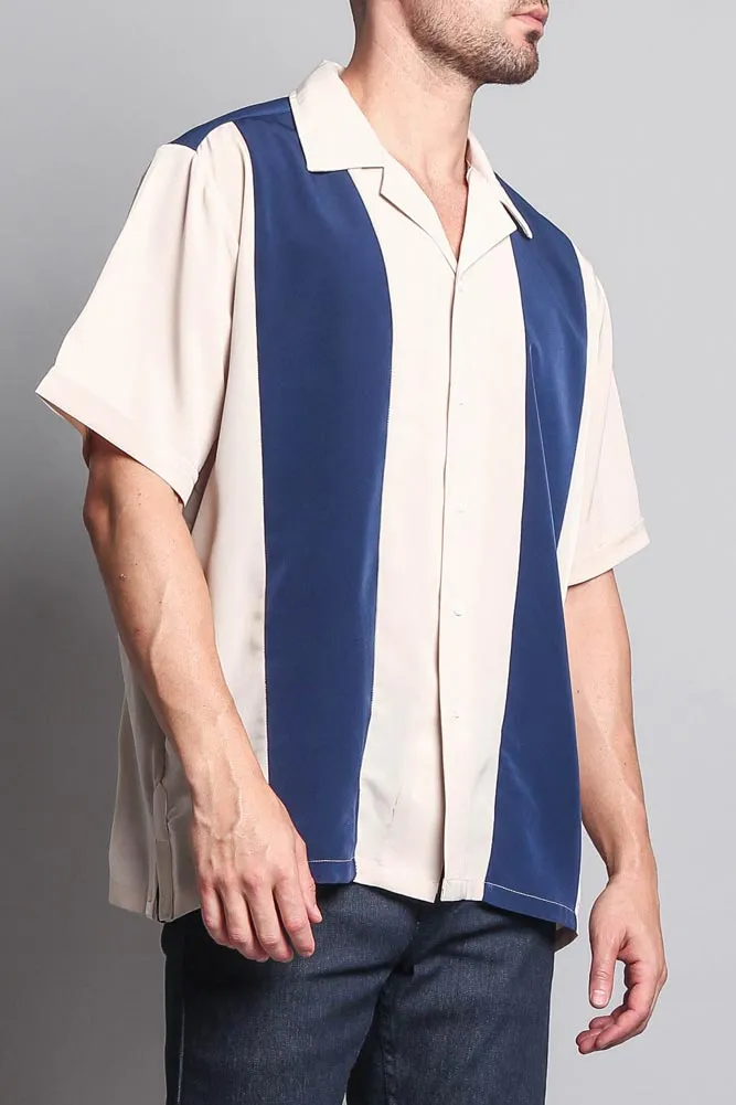 CS Striped Bowling Shirt