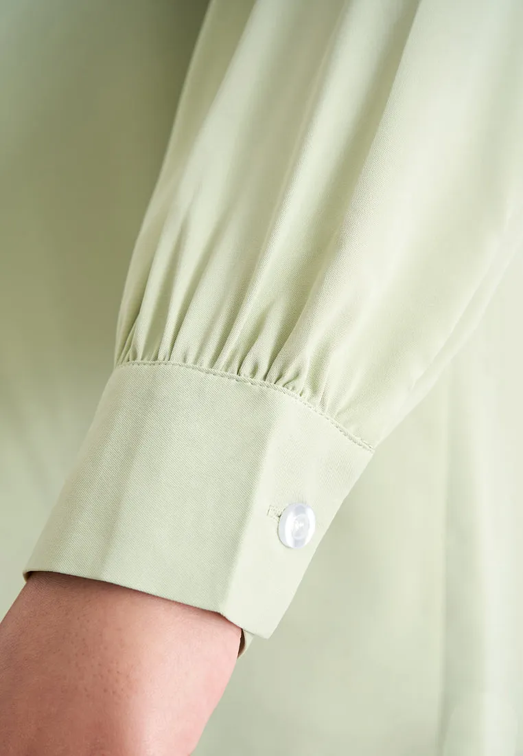 Darla Effortless Drop Shoulder Shirt - Light Green