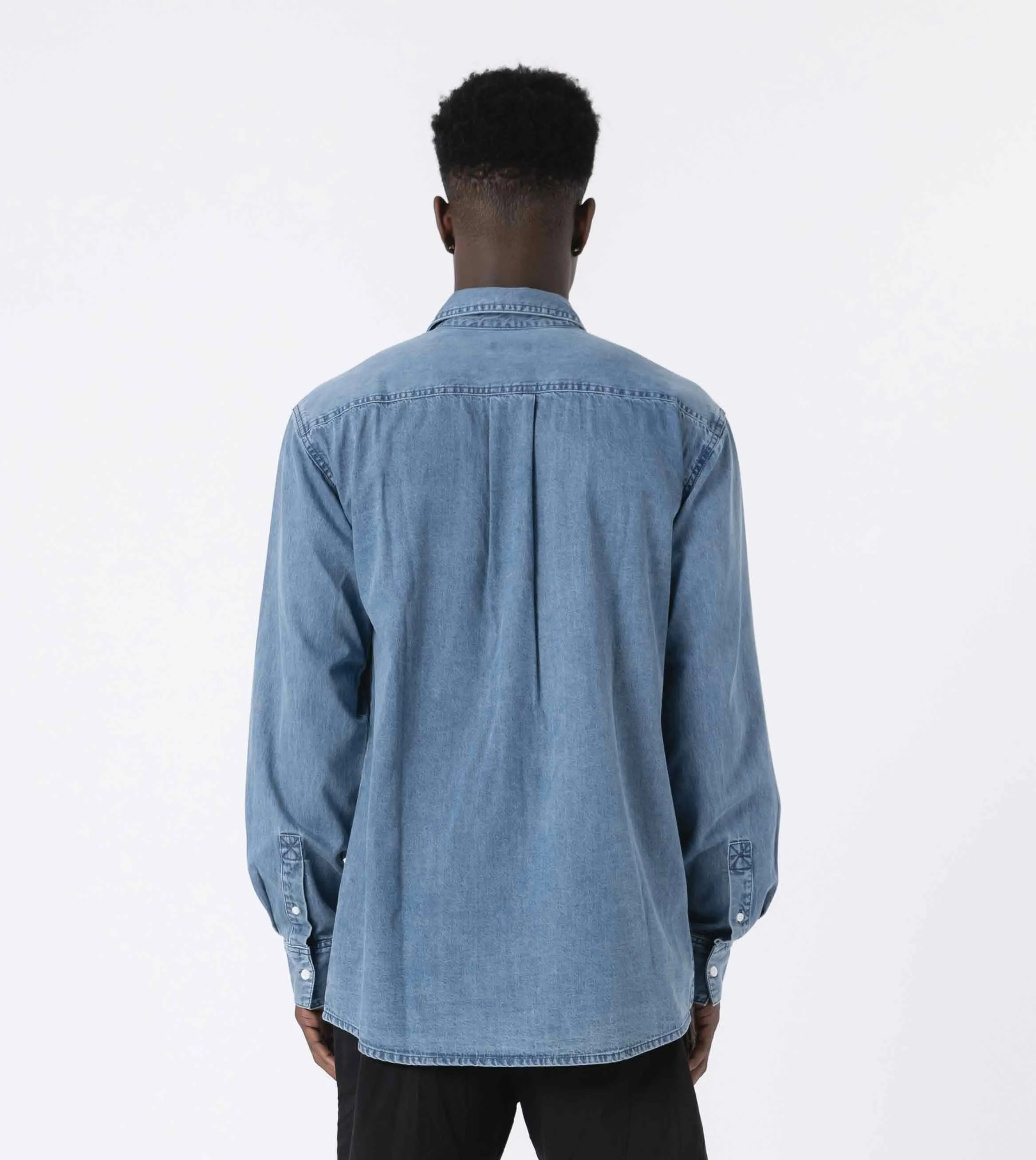 Denim LS Shirt Essential Blue