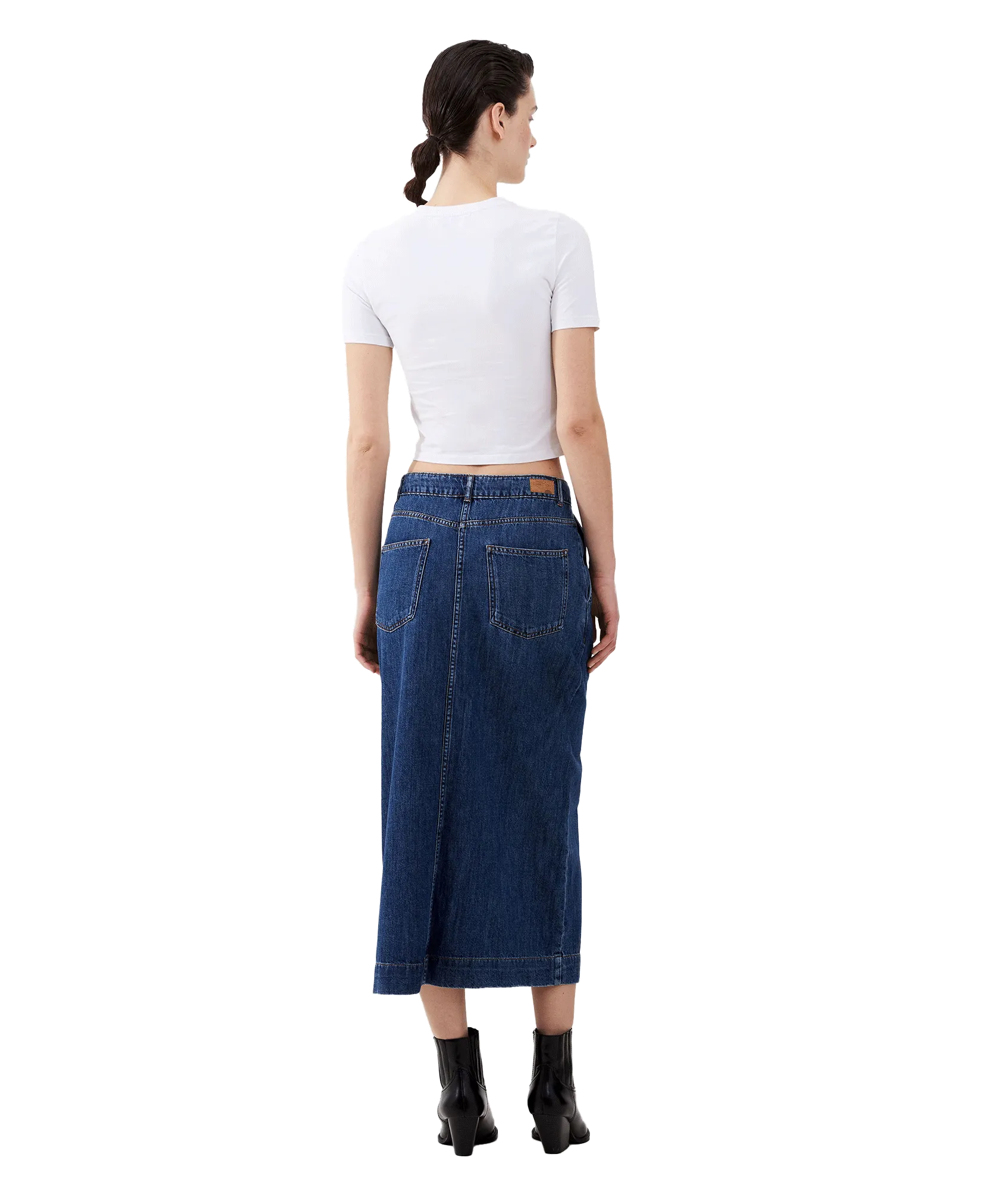 Denver Denim Midaxi Skirt - Blue