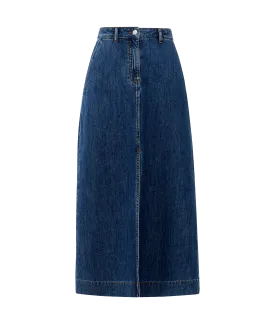 Denver Denim Midaxi Skirt - Blue