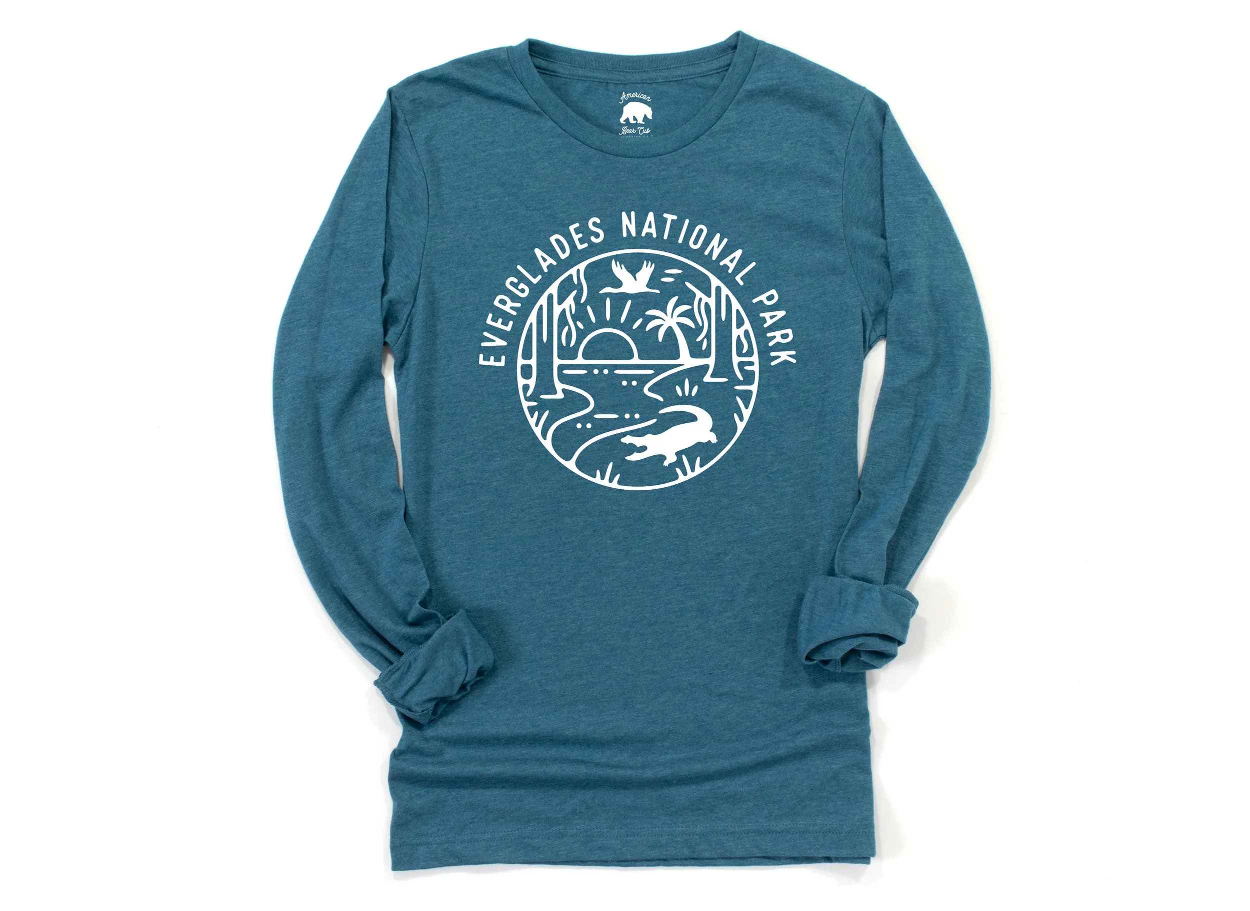 Everglades National Park Adult Long Sleeve Shirts - light or dark artwork