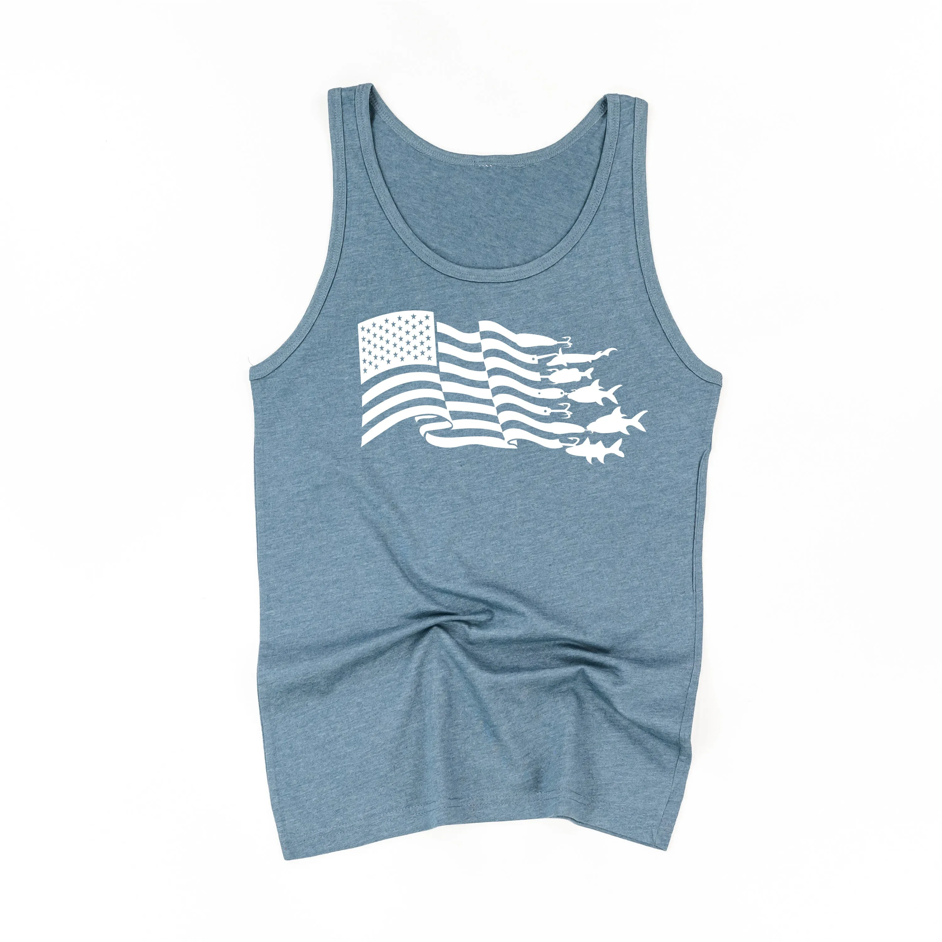 Fishing Flag - Adult Unisex Jersey Tank