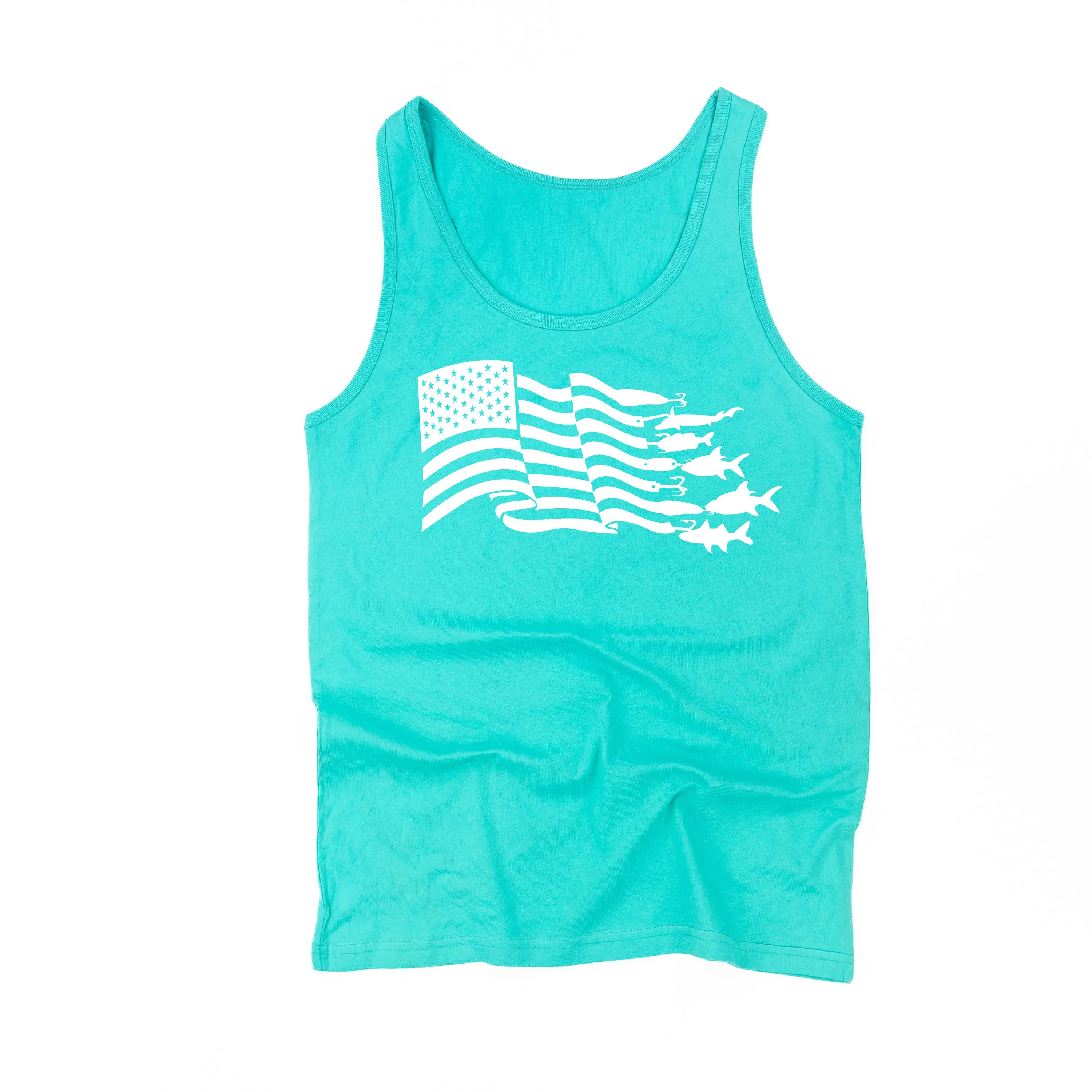 Fishing Flag - Adult Unisex Jersey Tank