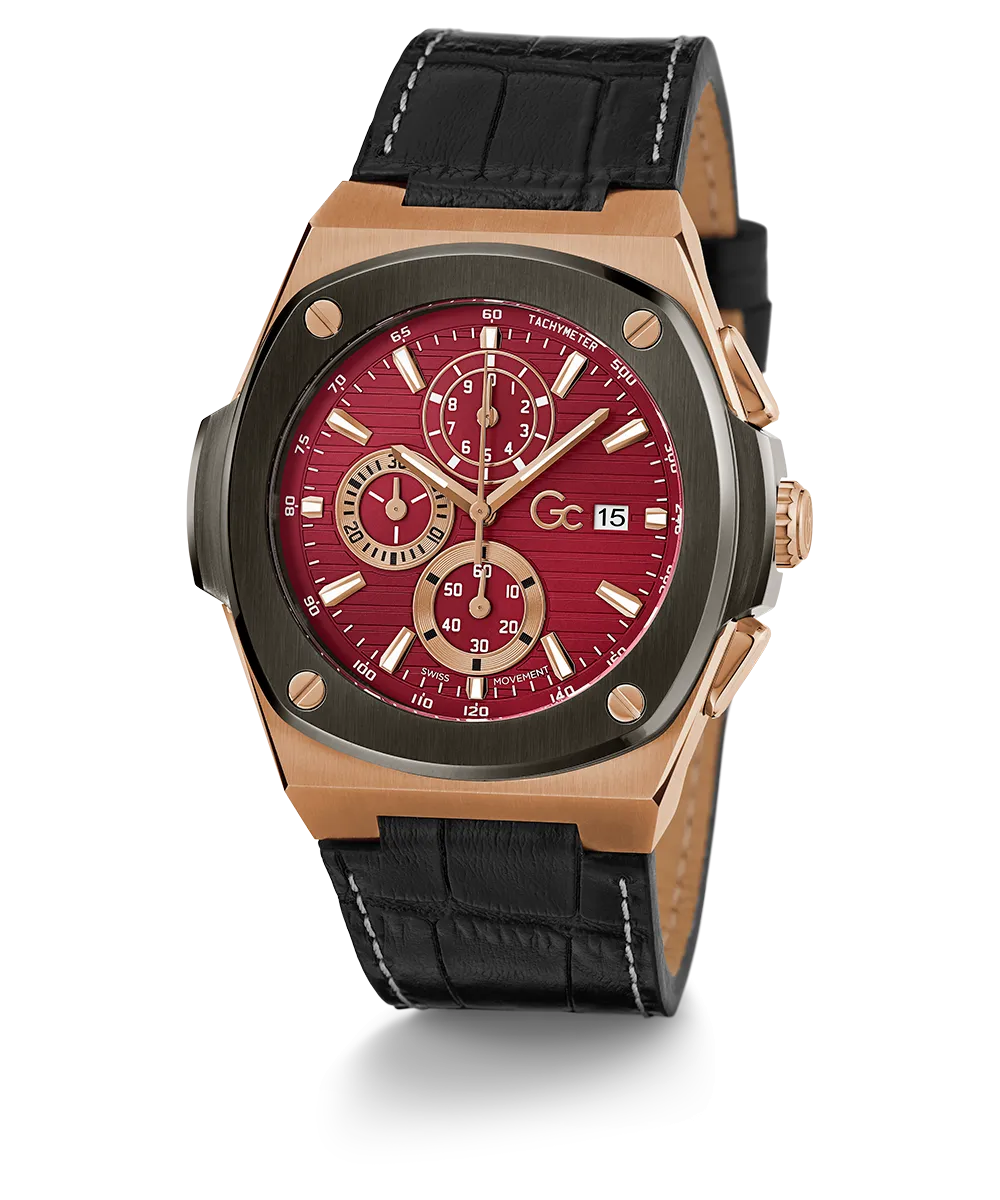 Gc Coussin Shape Chrono Leather