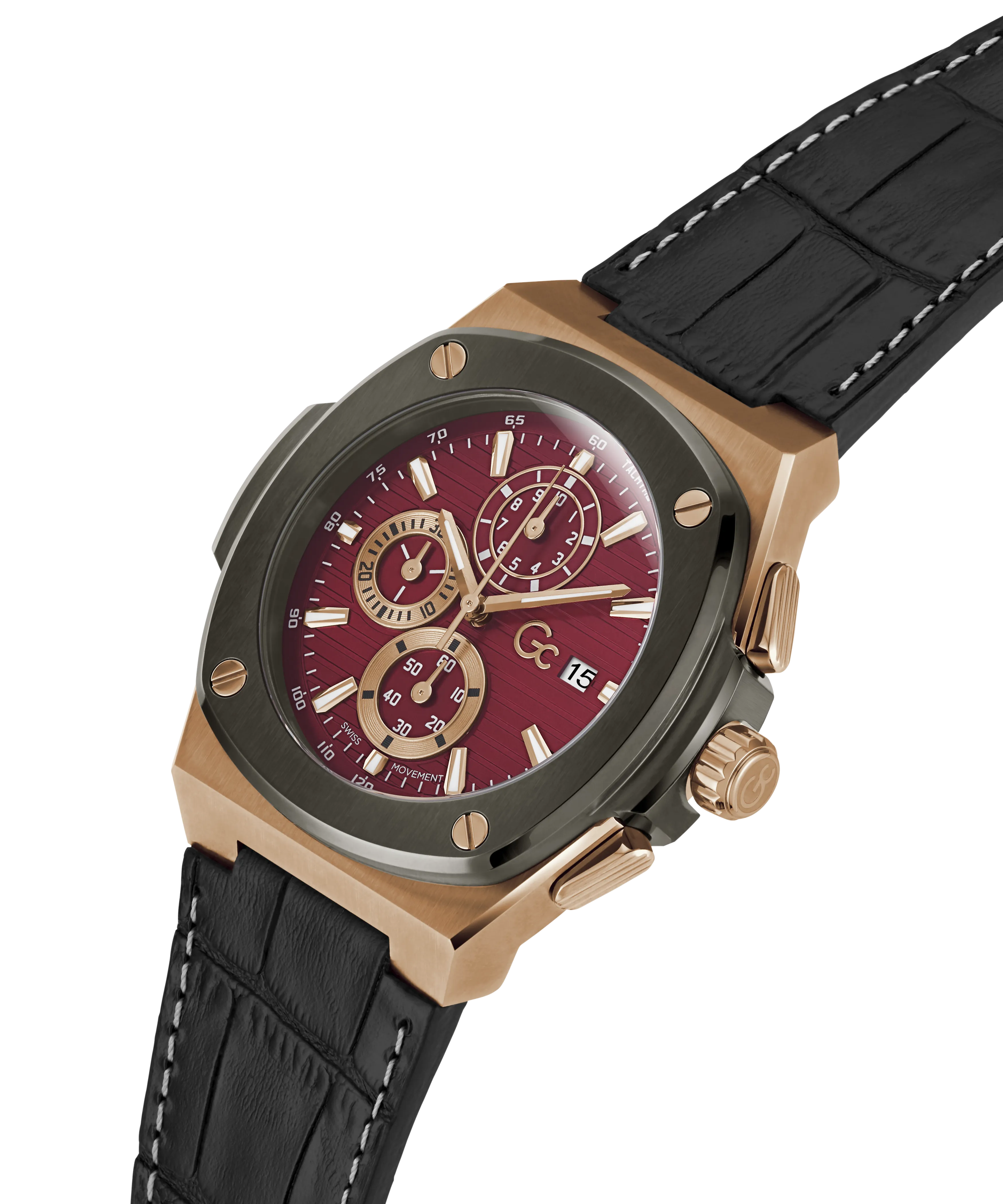 Gc Coussin Shape Chrono Leather