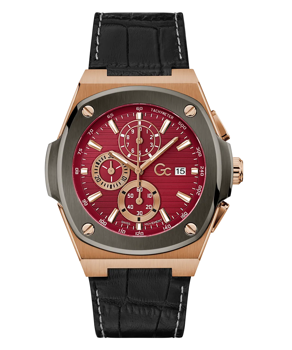 Gc Coussin Shape Chrono Leather