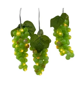 Grape light set 100 micro bulbs green