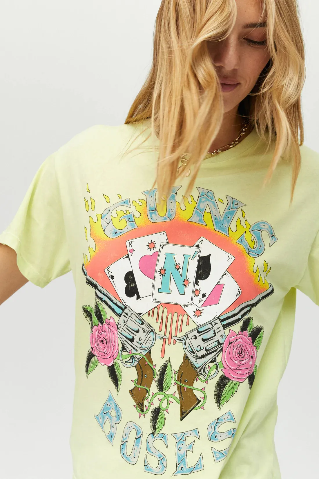 Guns N' Roses Card Boyfriend Tee