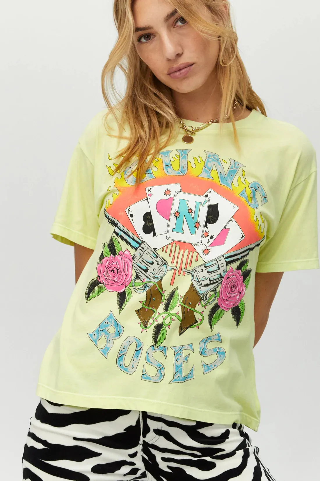 Guns N' Roses Card Boyfriend Tee