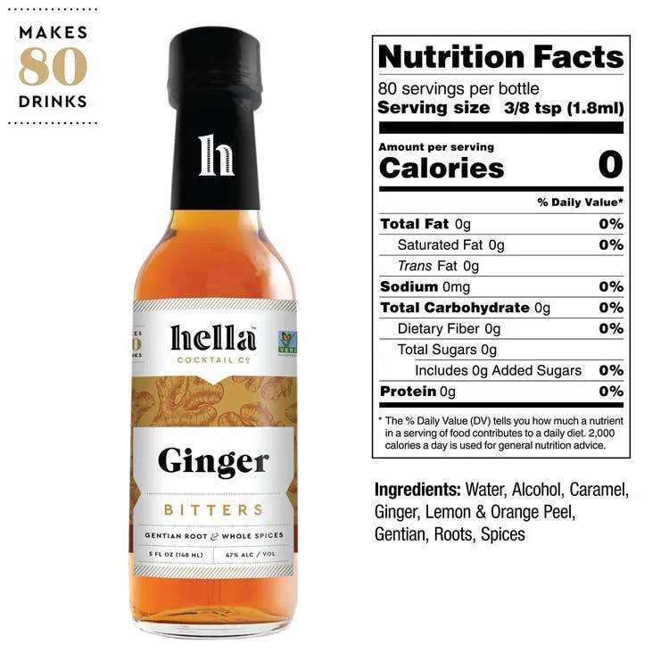 Hella Cocktail Co Ginger Bitter 5oz