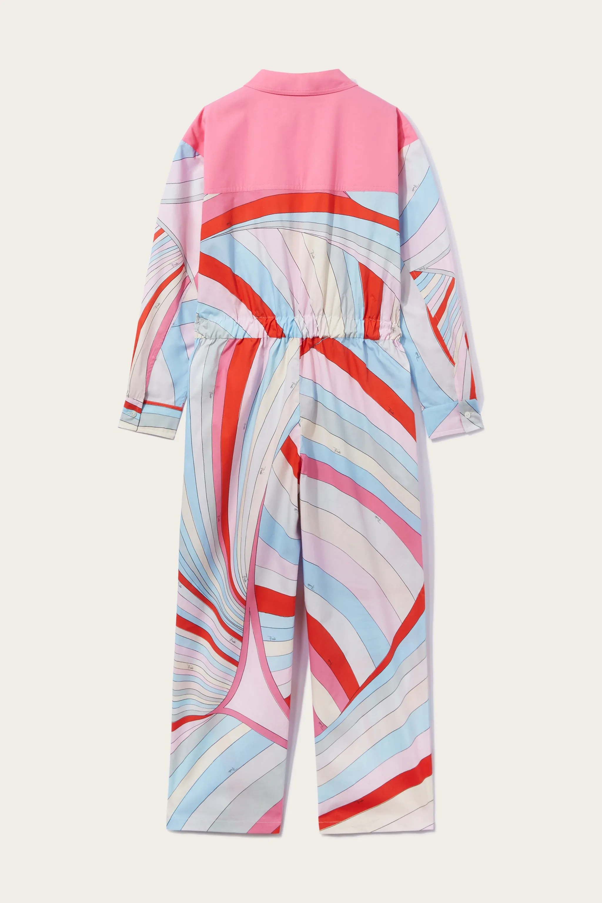 Iride-Print Cotton Jumpsuit