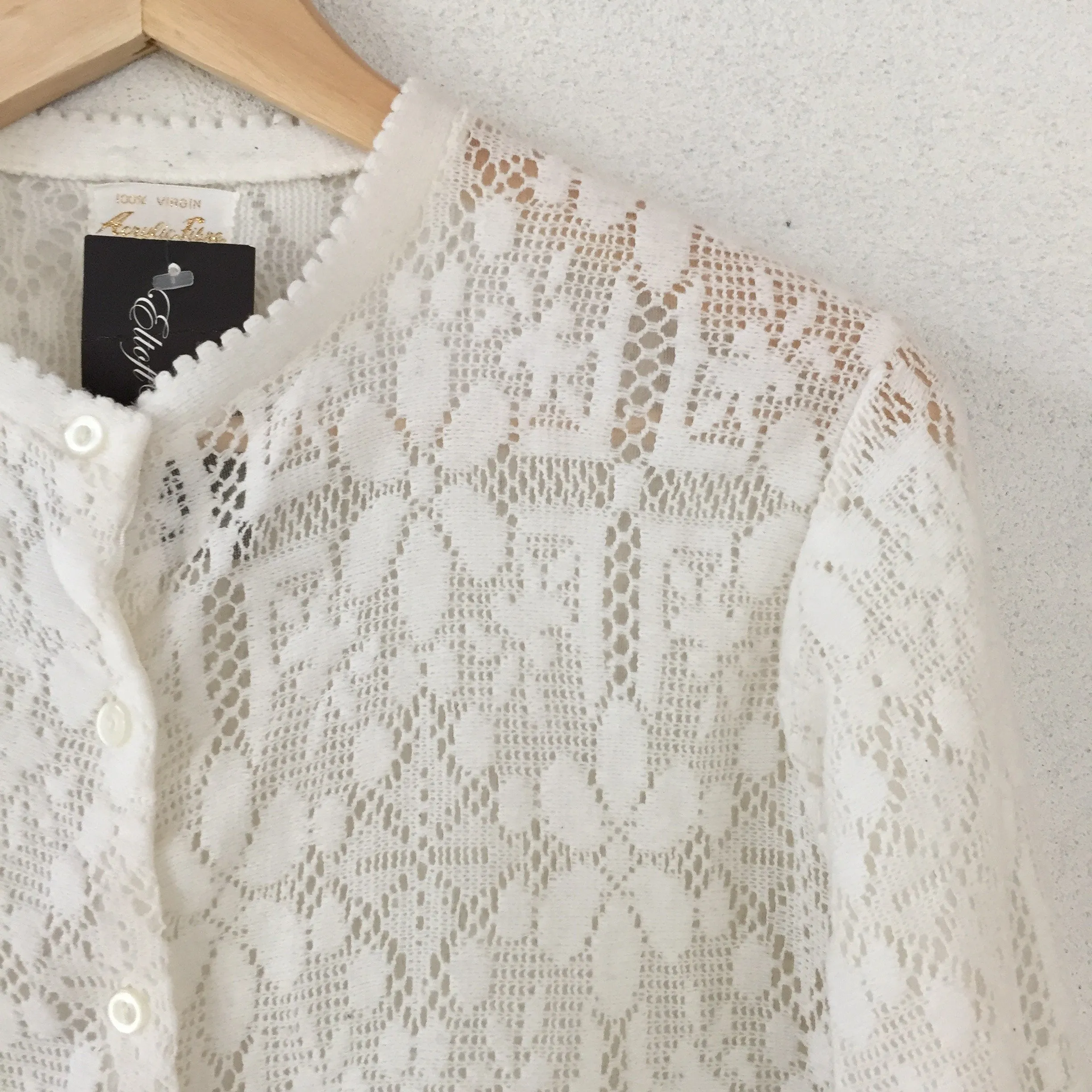 Lace Knit Cardigan 60s