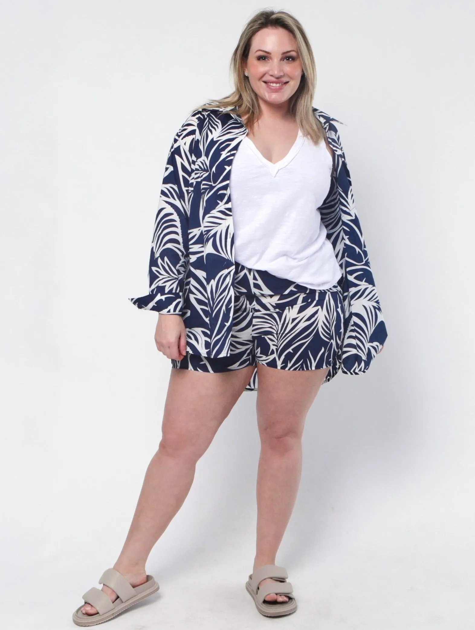 Lennox Shirt - Navy Print