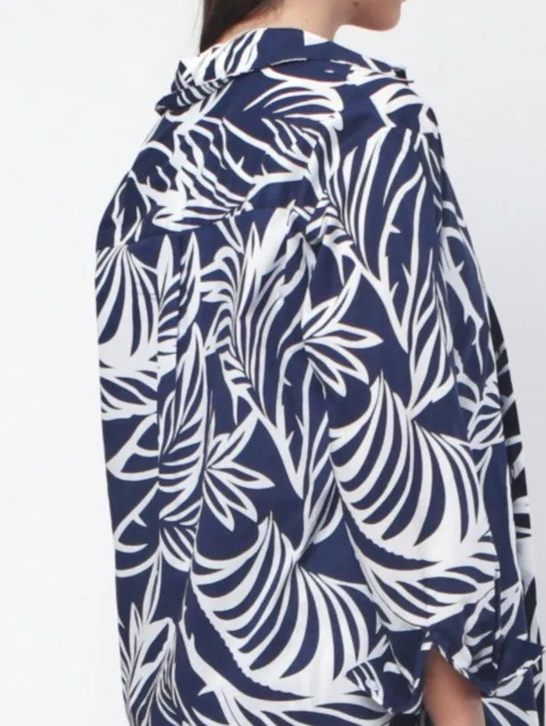 Lennox Shirt - Navy Print