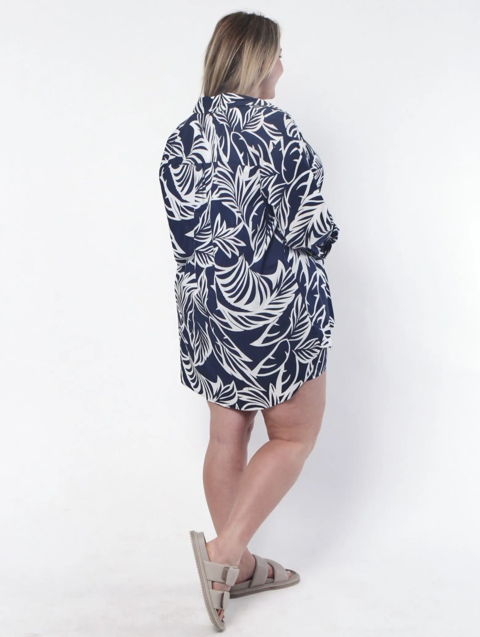 Lennox Shirt - Navy Print