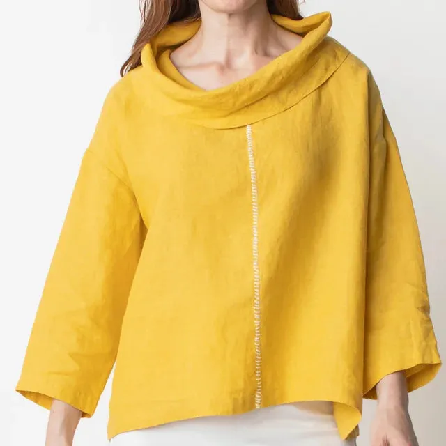 Liv by Habitat, 261194 Stay Centered Cowl Top, Marigold