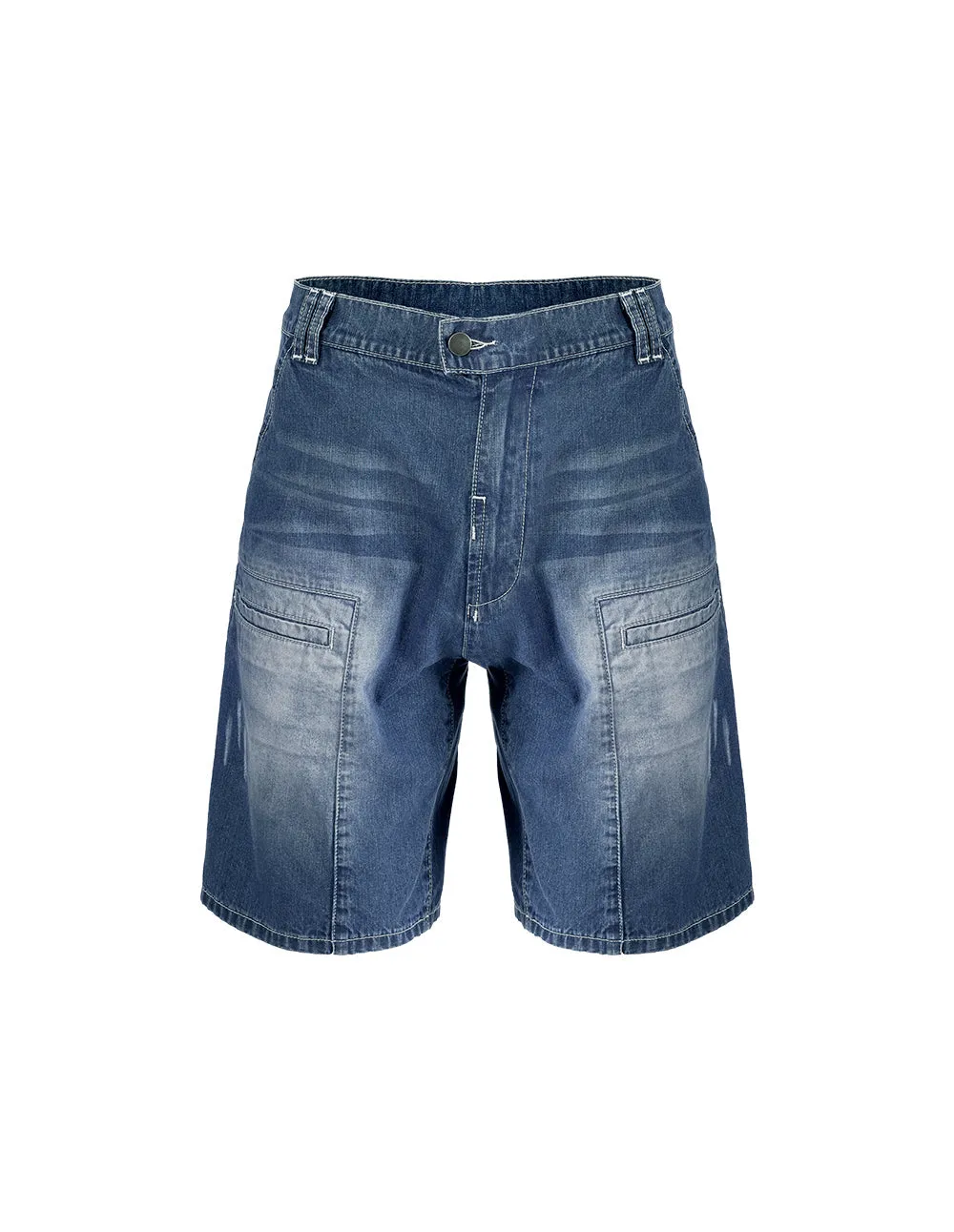 MARK FAST Eugene BLUE BASIC FIT LIP POCKETS DENIM SHORT