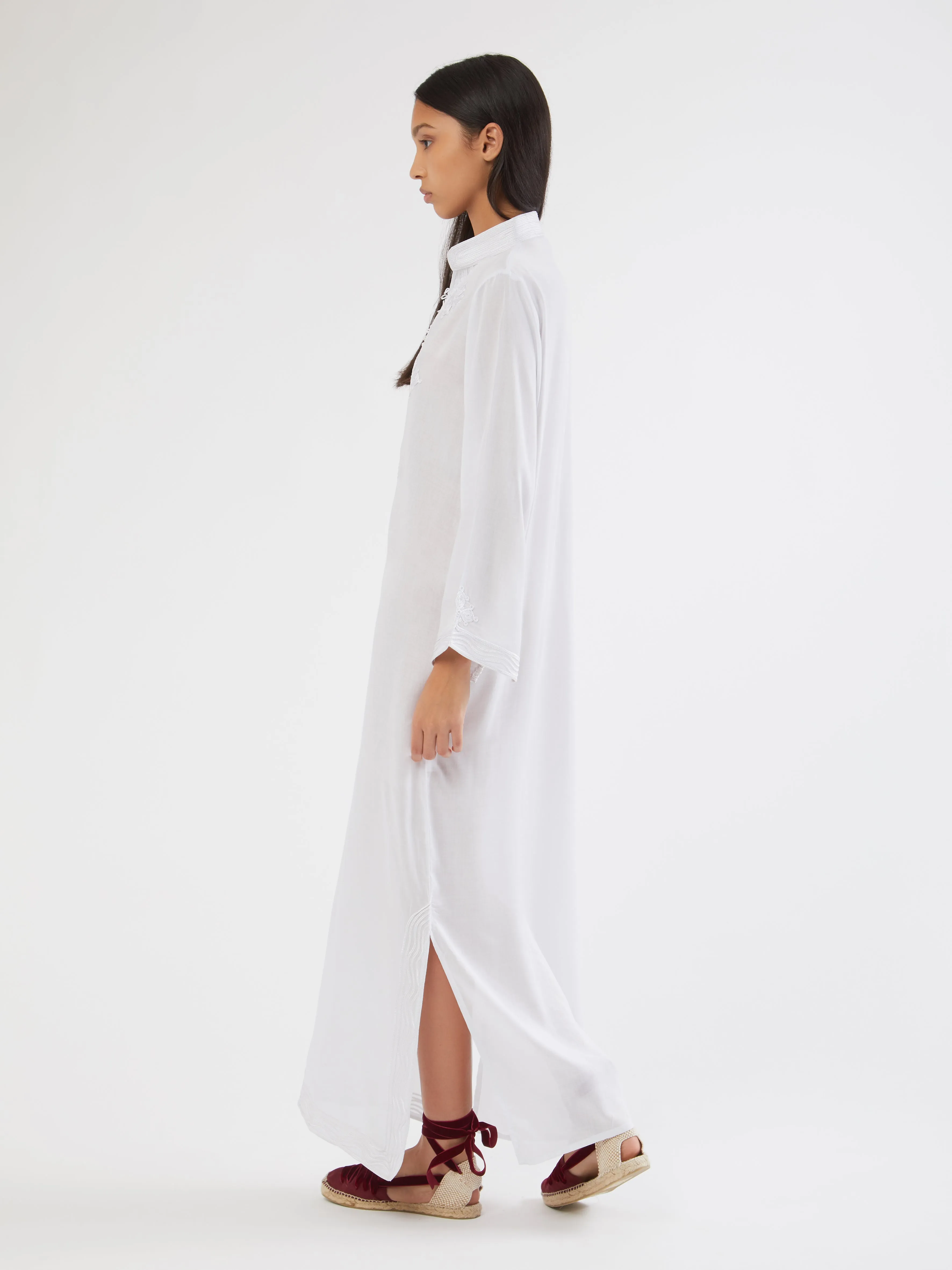 Moroccan Jade cotton kaftan