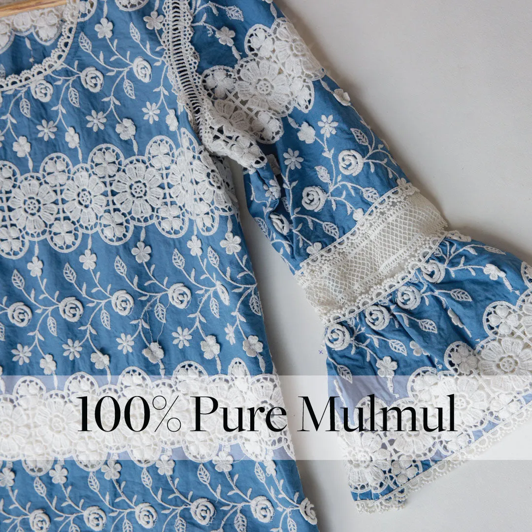 Mulmul Cotton Inessa Denim Dress