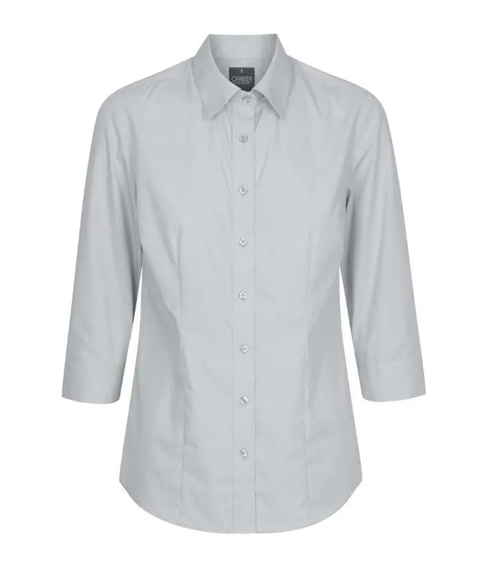 Nicholson Premium Poplin, Womens 3/4 Sleeve Shirt