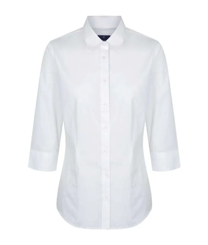 Nicholson Premium Poplin, Womens 3/4 Sleeve Shirt