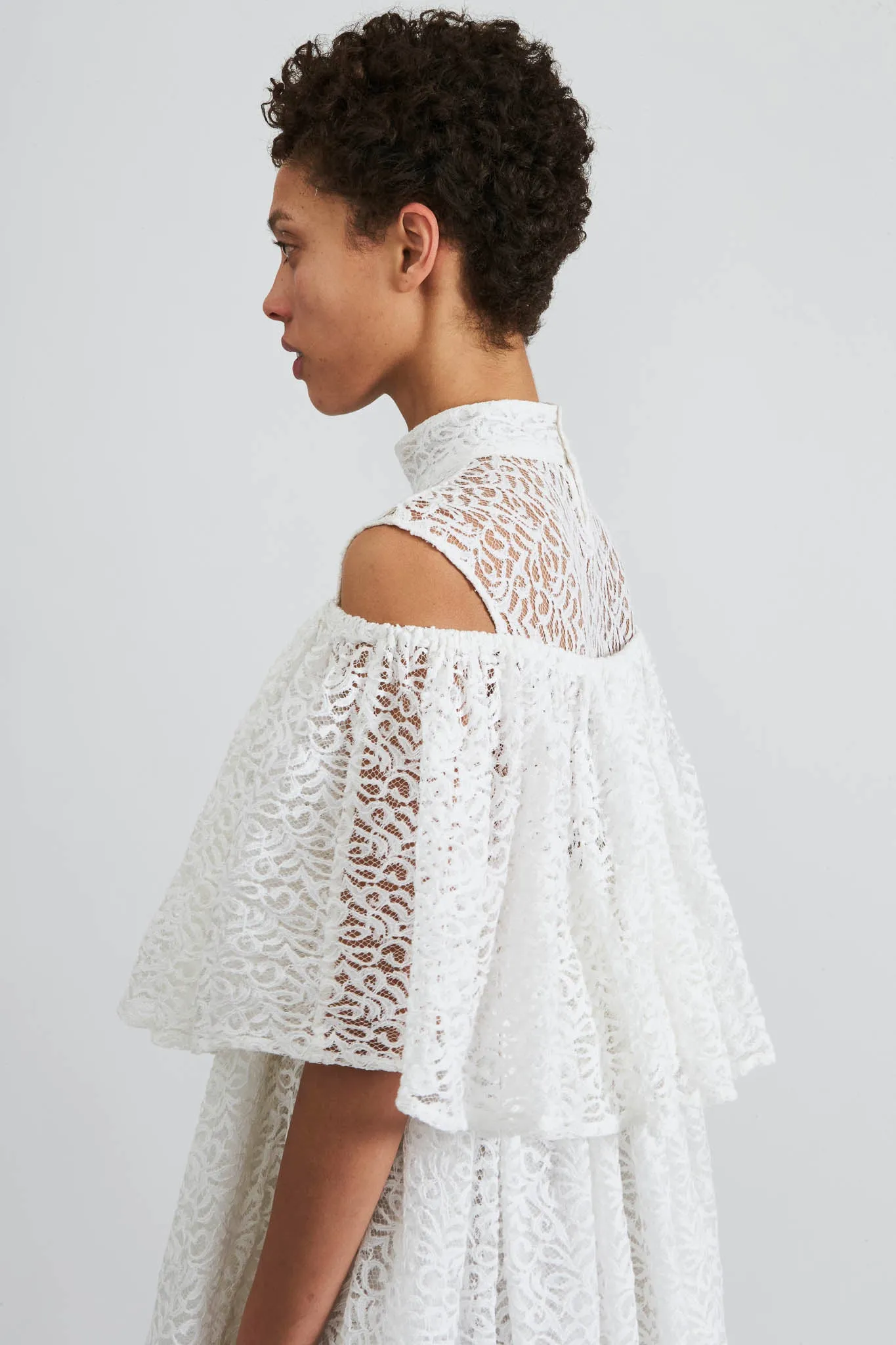 Percy Dress in White Lace