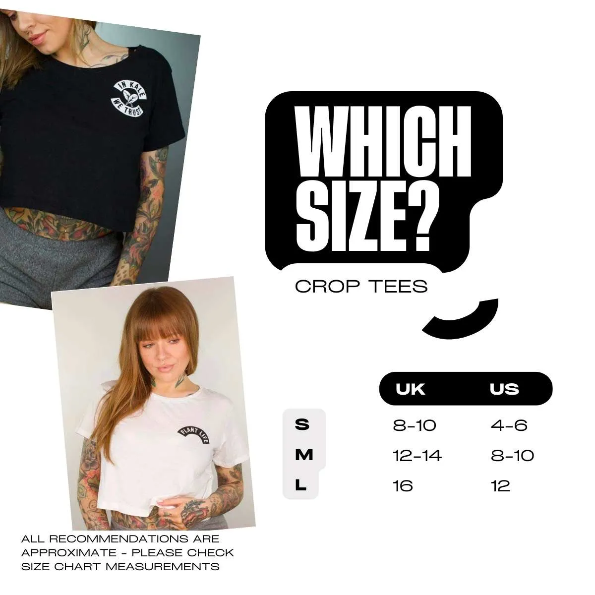 Plant Life Classic - Black Crop Top