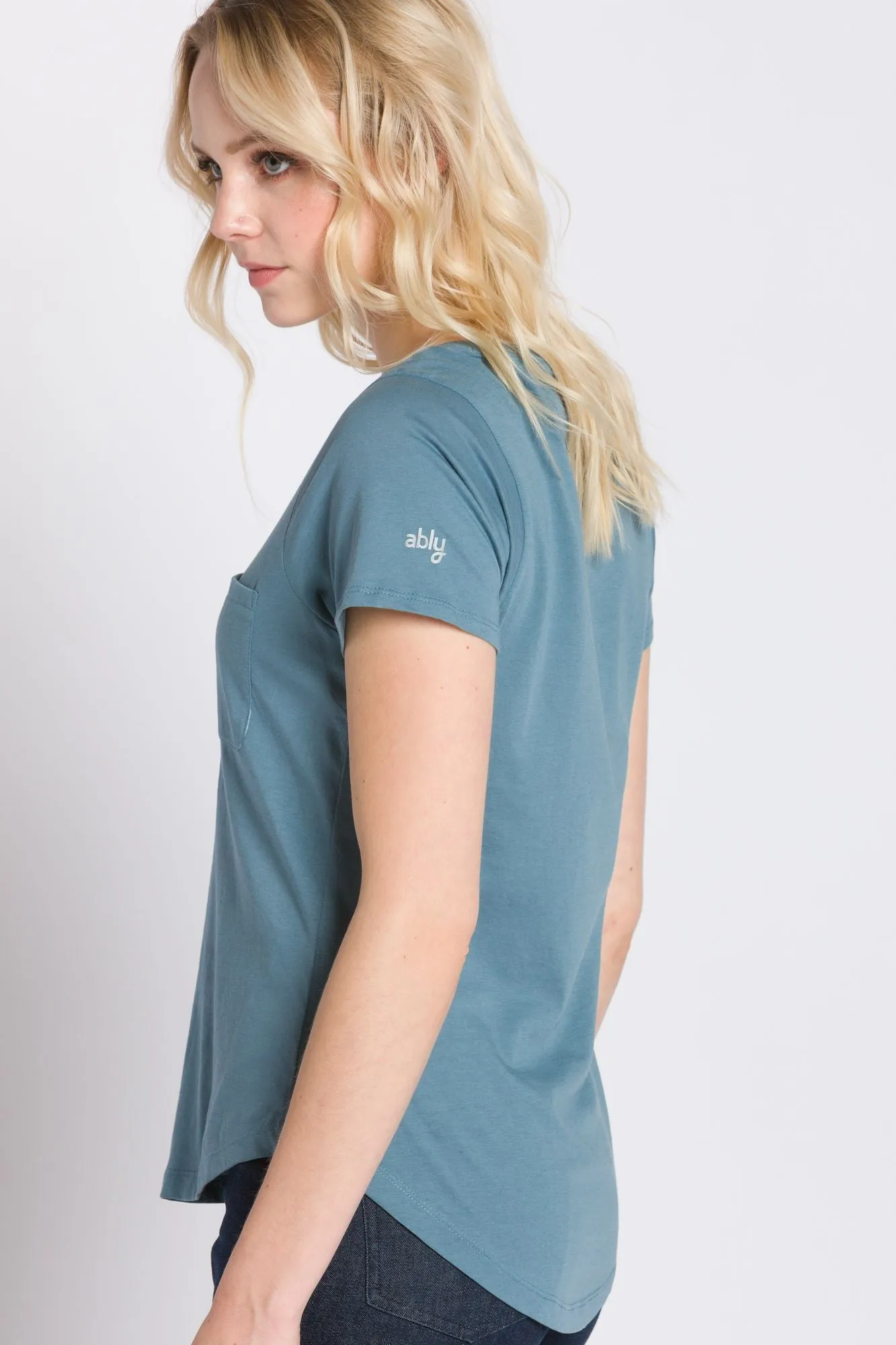 Polly | Women's Anti-Stain Dropped Neckline Tee