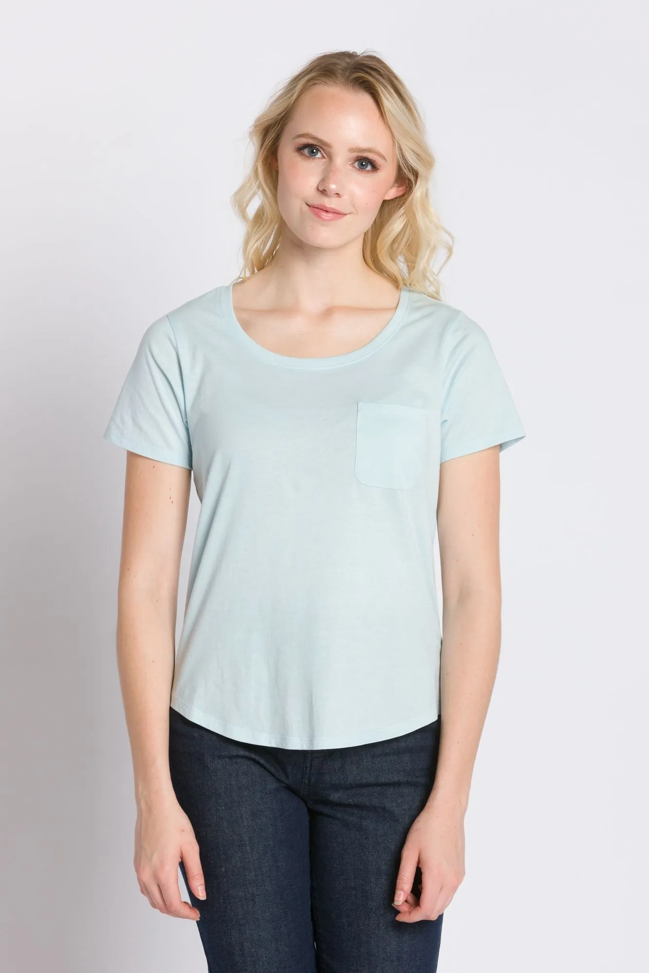 Polly | Women's Anti-Stain Dropped Neckline Tee