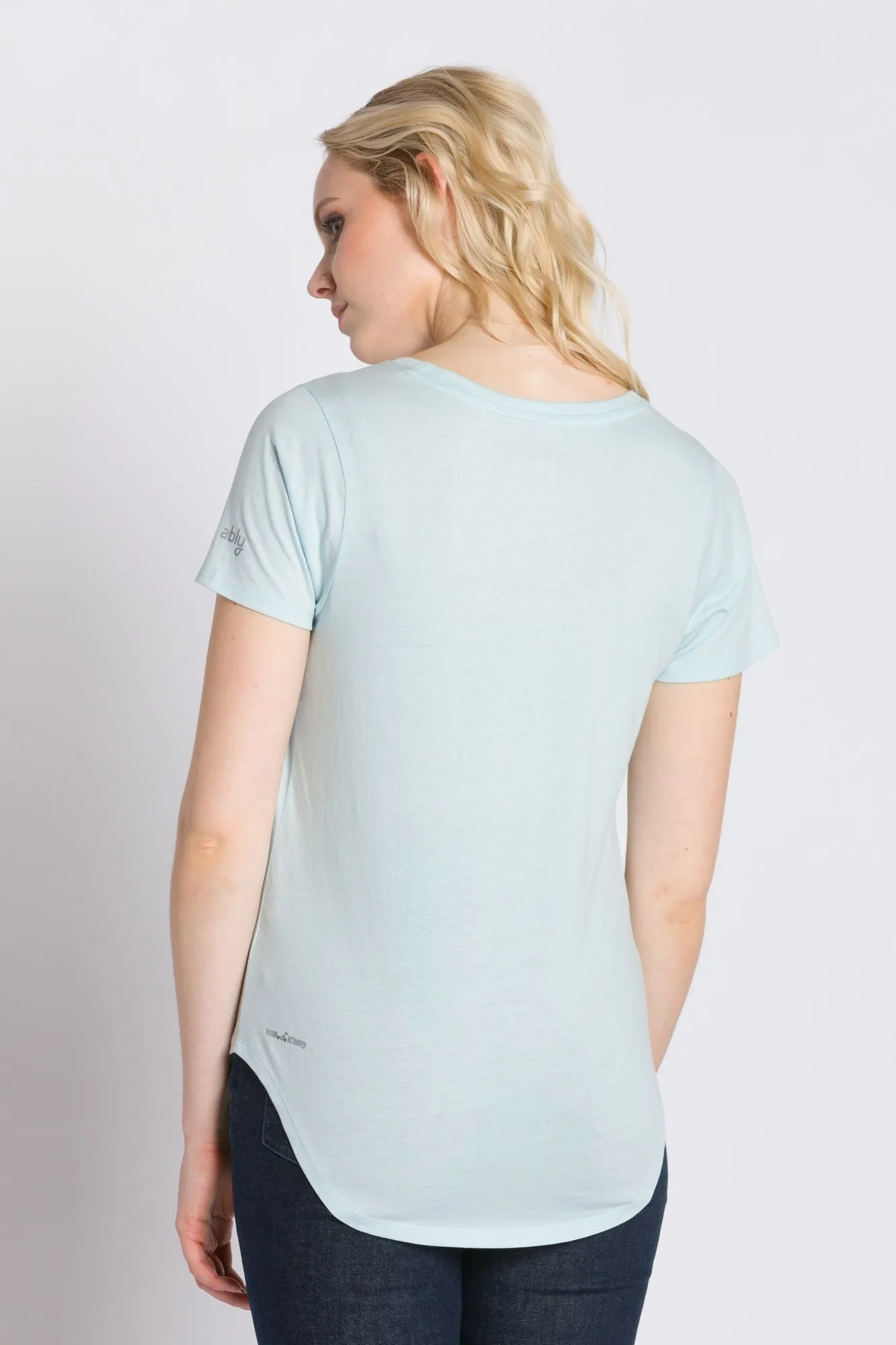 Polly | Women's Anti-Stain Dropped Neckline Tee