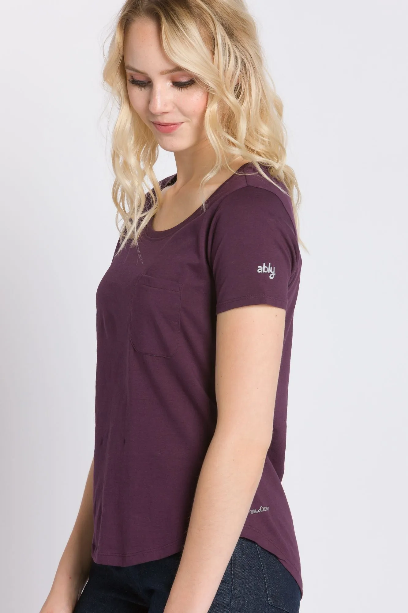 Polly | Women's Anti-Stain Dropped Neckline Tee