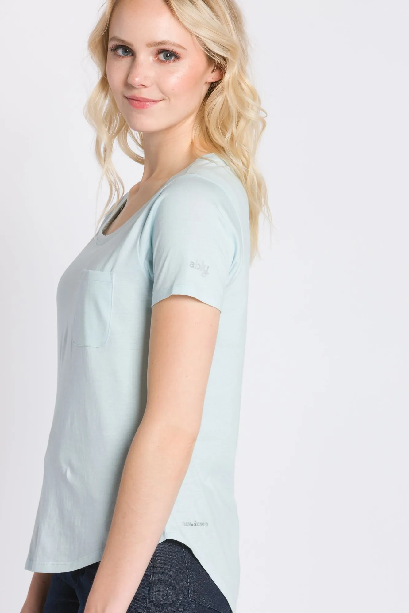 Polly | Women's Anti-Stain Dropped Neckline Tee