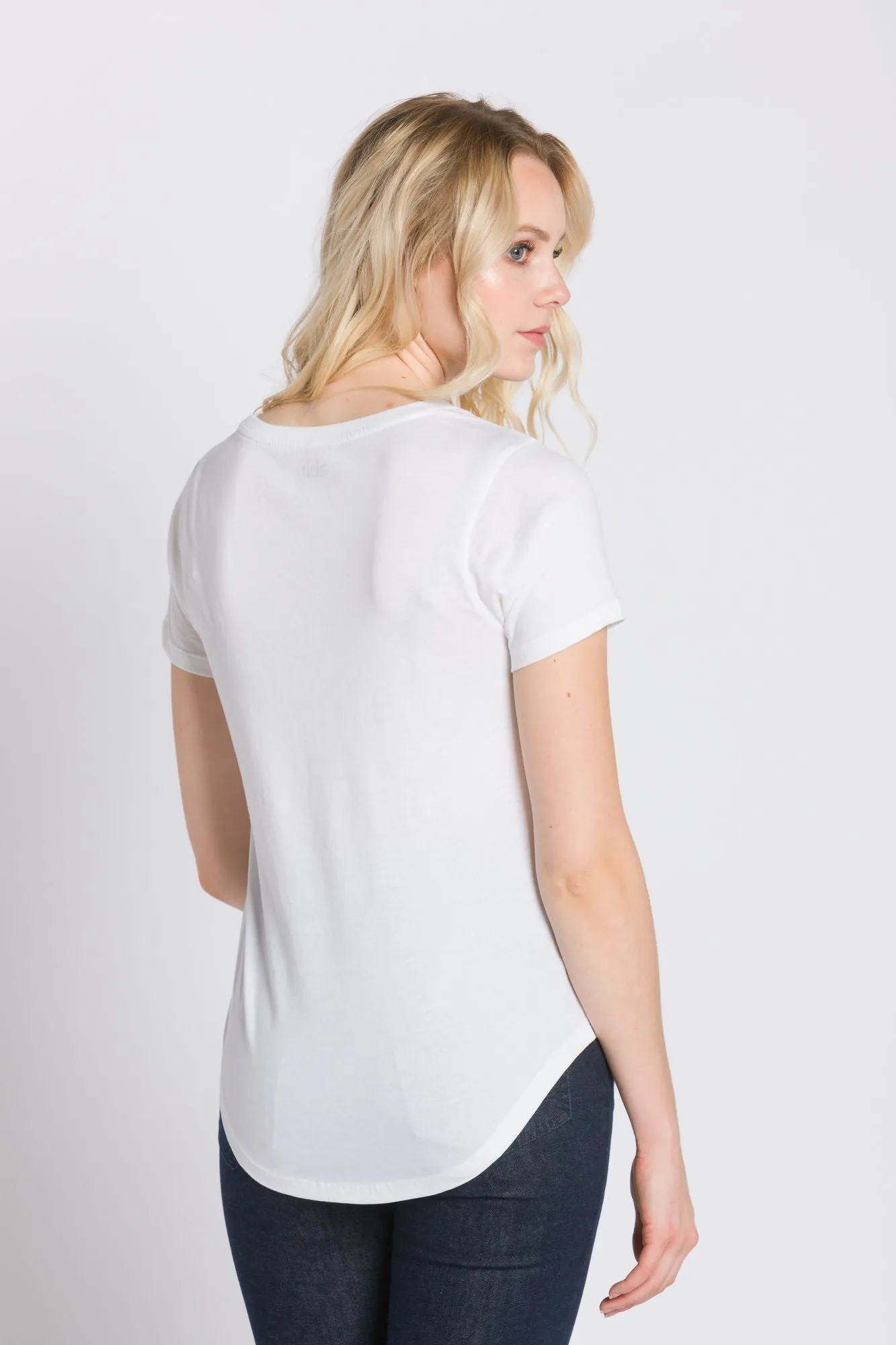 Polly | Women's Anti-Stain Dropped Neckline Tee