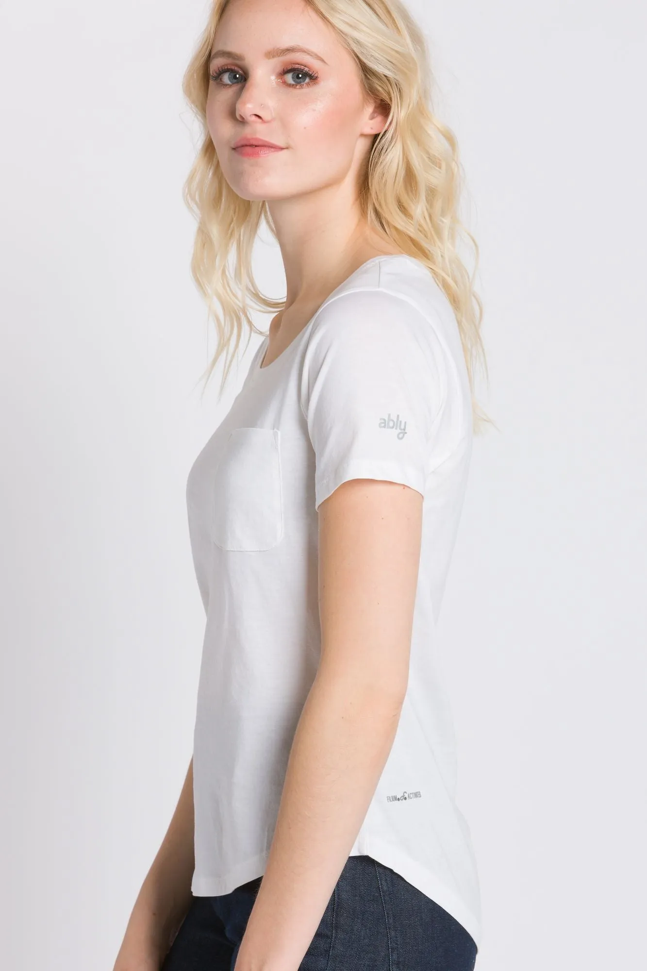 Polly | Women's Anti-Stain Dropped Neckline Tee