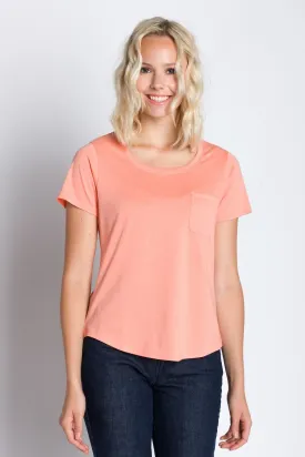 Polly | Women's Anti-Stain Dropped Neckline Tee