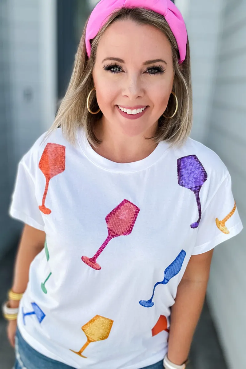 Queen Of Sparkles: Multi Wine Glass Tee