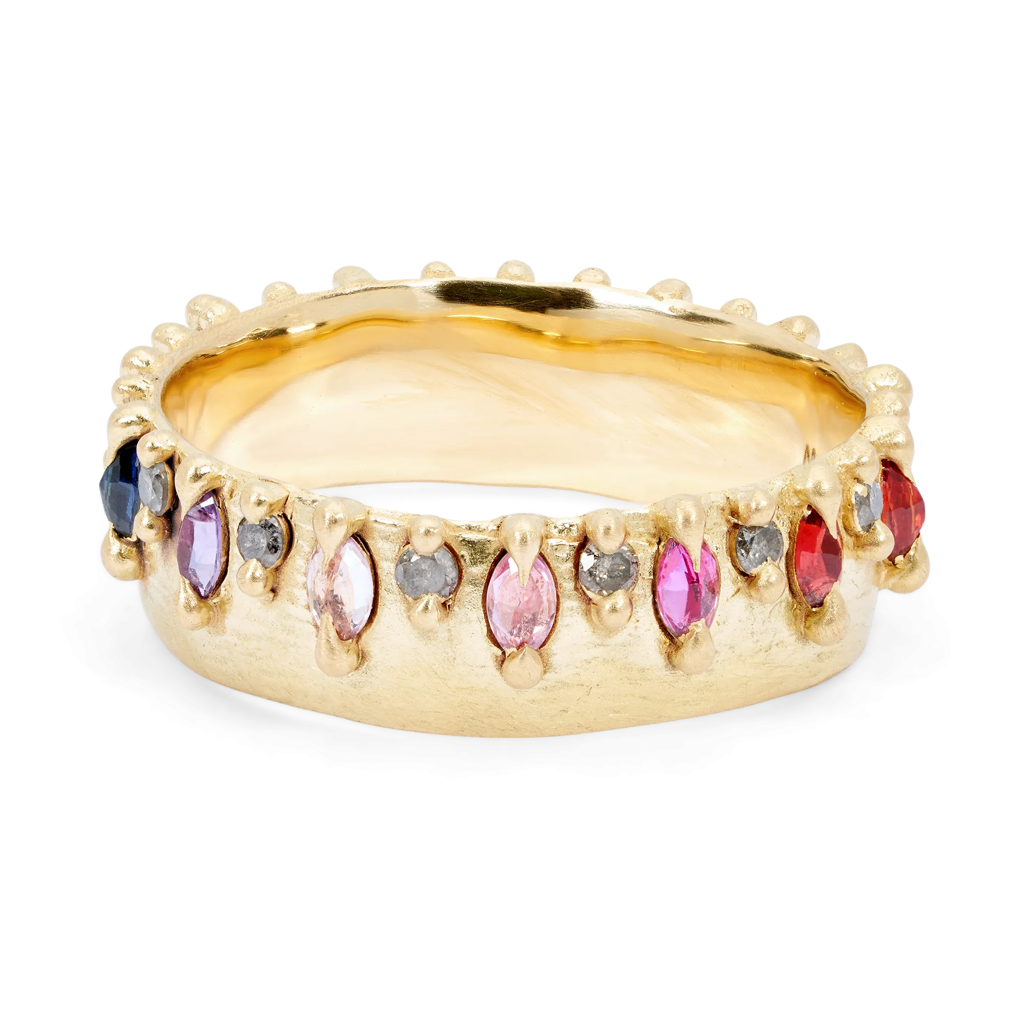 Rainbow Noelle Ring with Diamonds - Size 5 - 11659